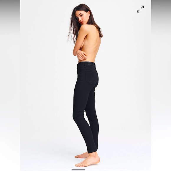 rag & bone Nina High-Rise Ankle Skinny - No Fade Black *NWT* - Picture 4 of 9